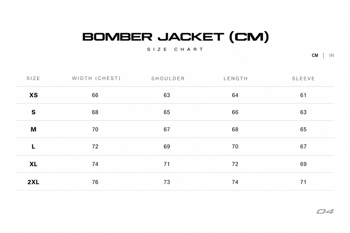 CODE 04 STANDARD BOMBER JACKET
