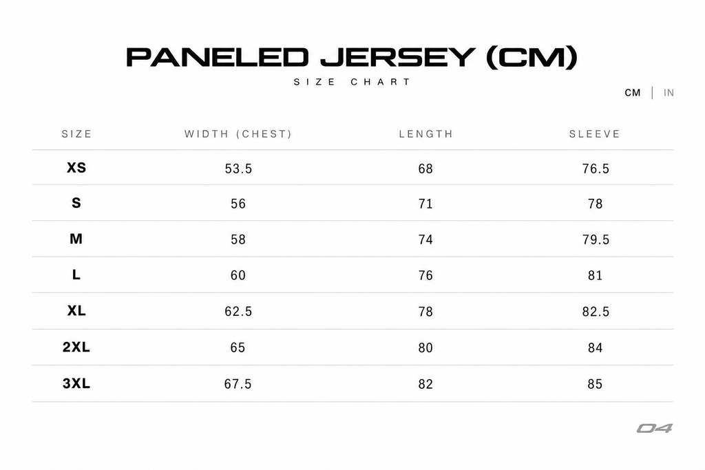 CODE 04 PANELED JERSEY BLACK