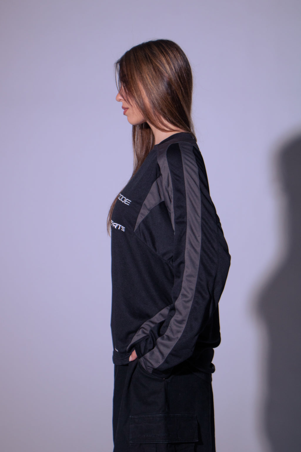 CODE 04 PANELED JERSEY BLACK