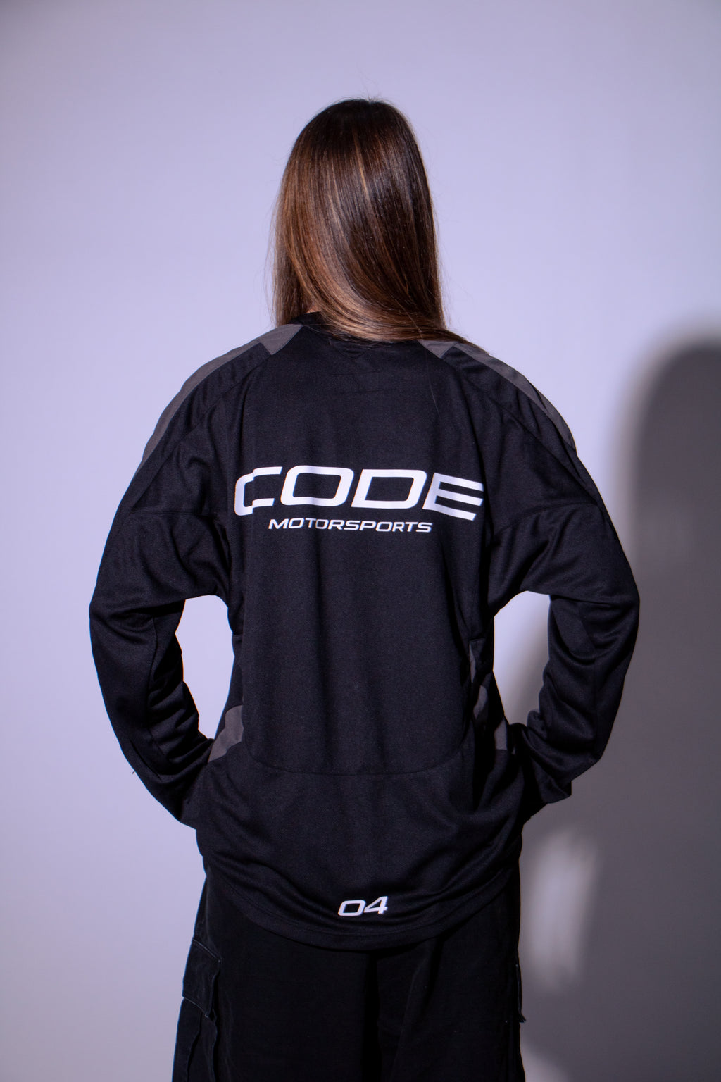 CODE 04 PANELED JERSEY BLACK