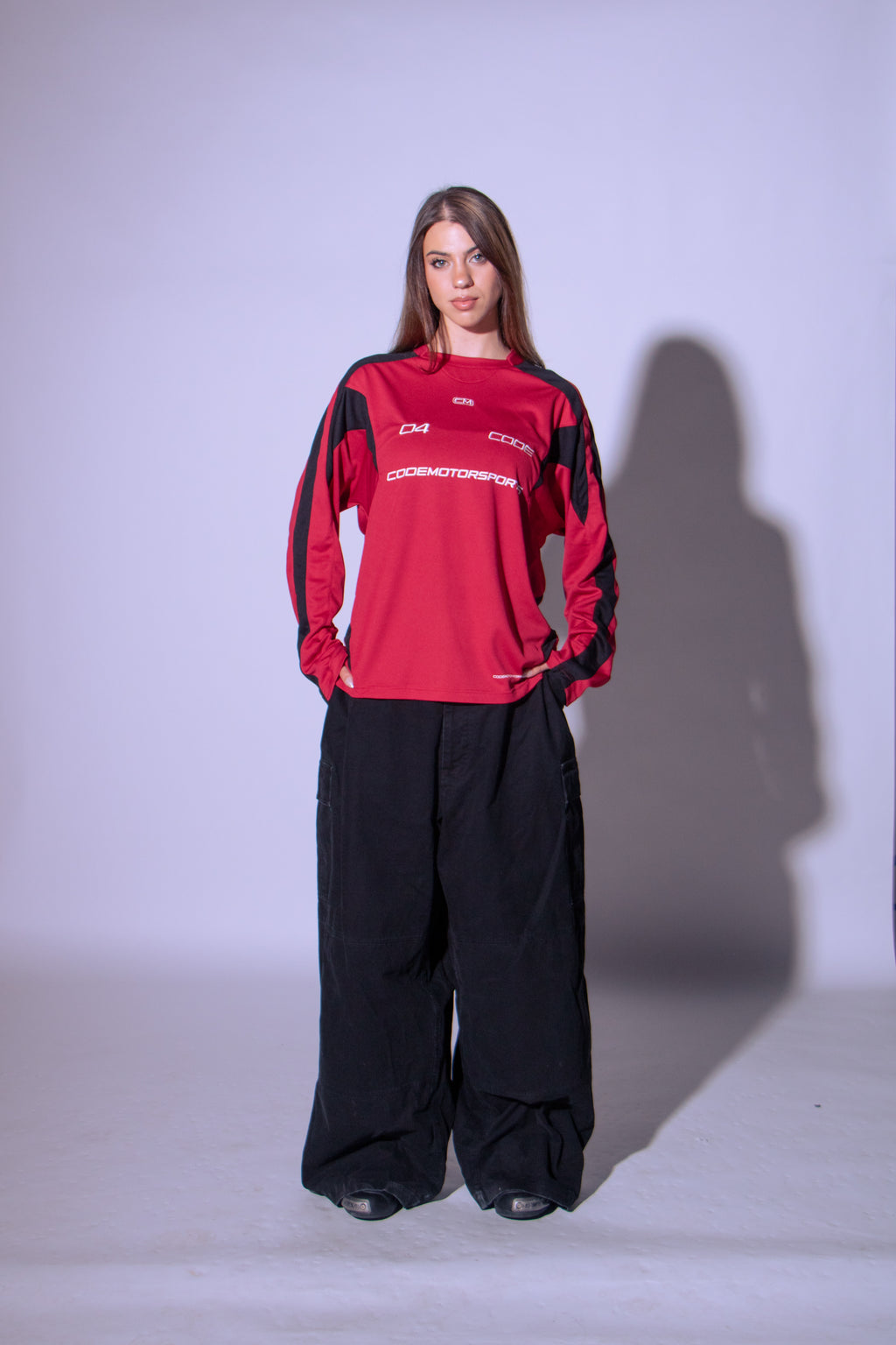 CODE 04 PANELED JERSEY RED