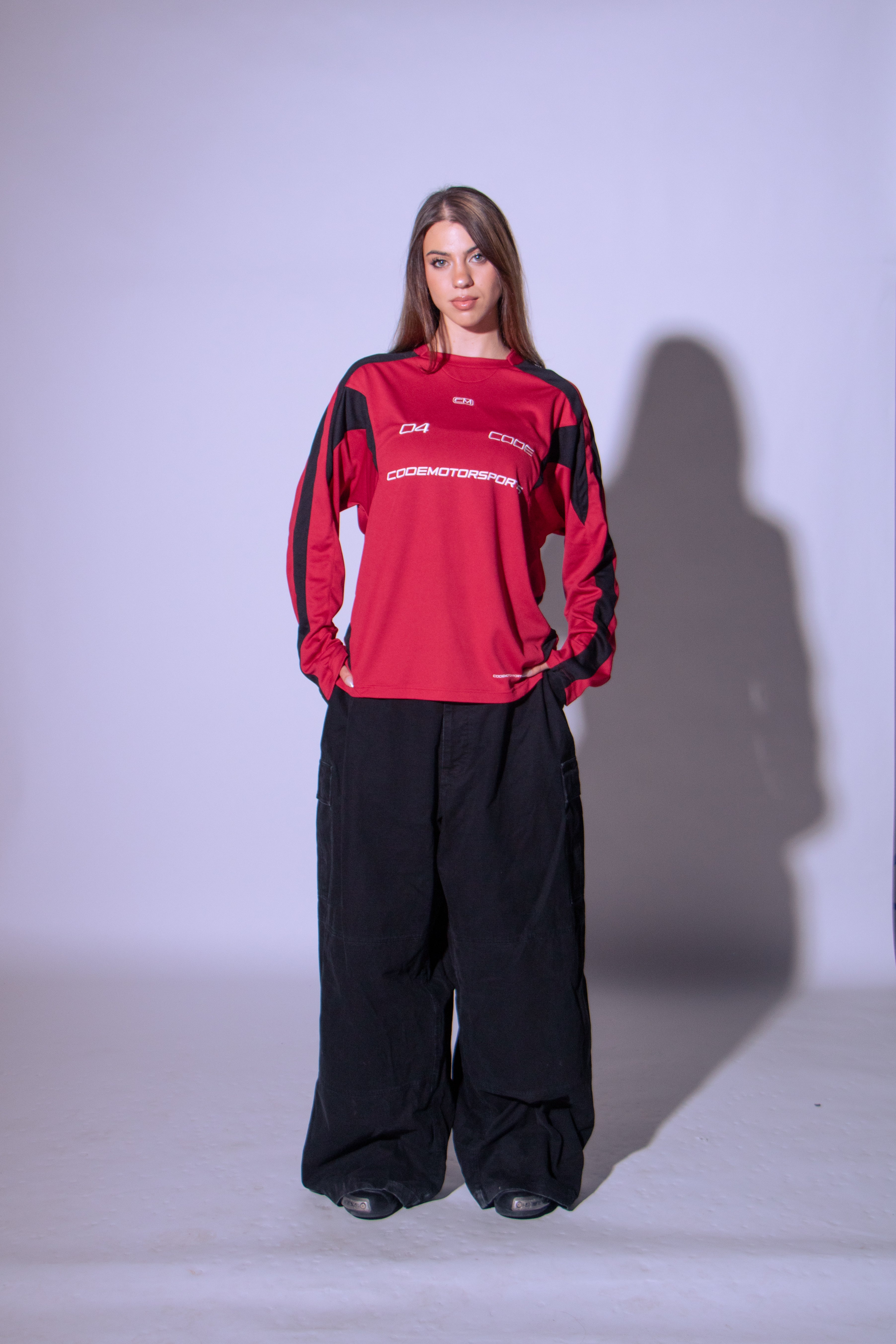 CODE 04 PANELED JERSEY RED