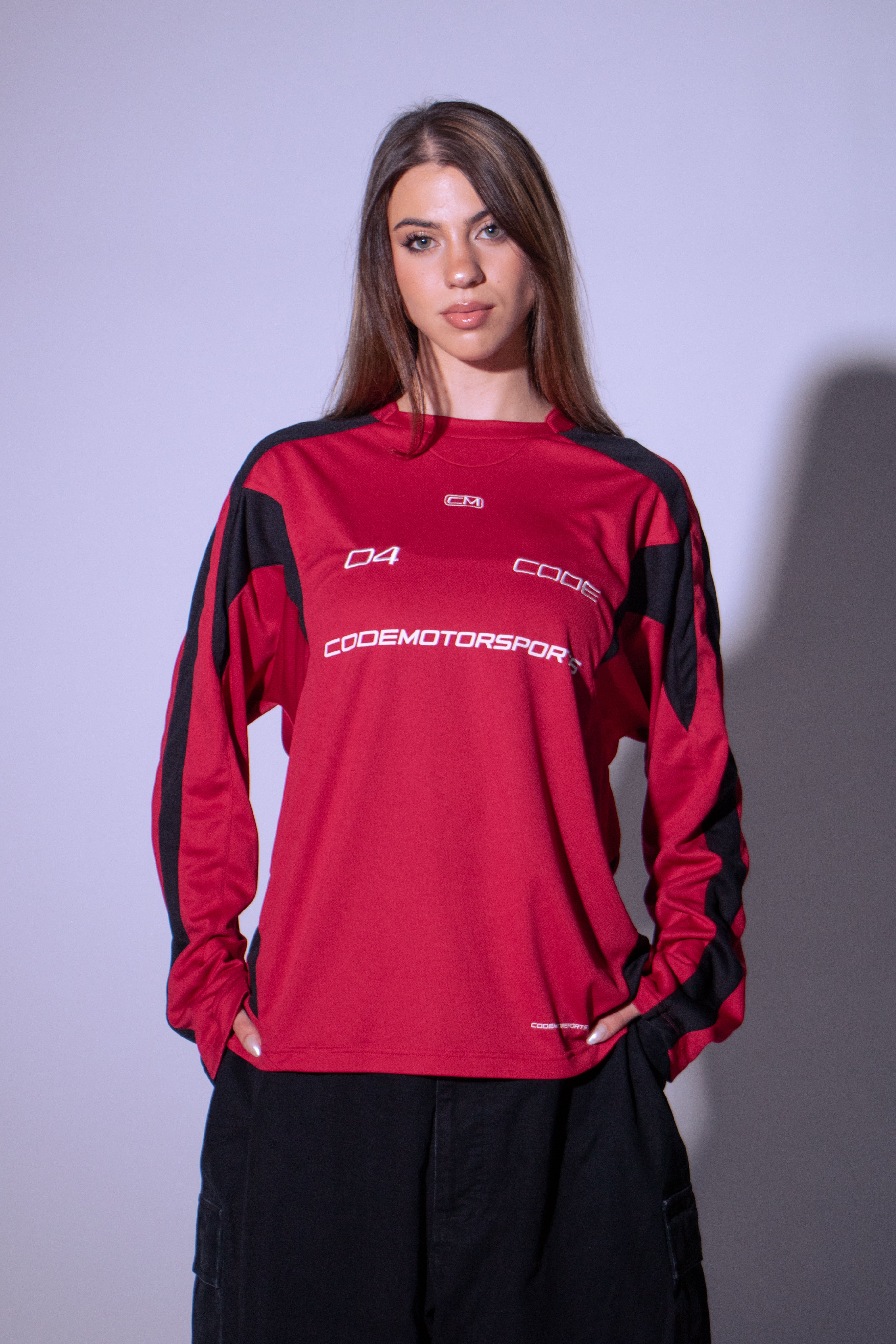 CODE 04 PANELED JERSEY RED