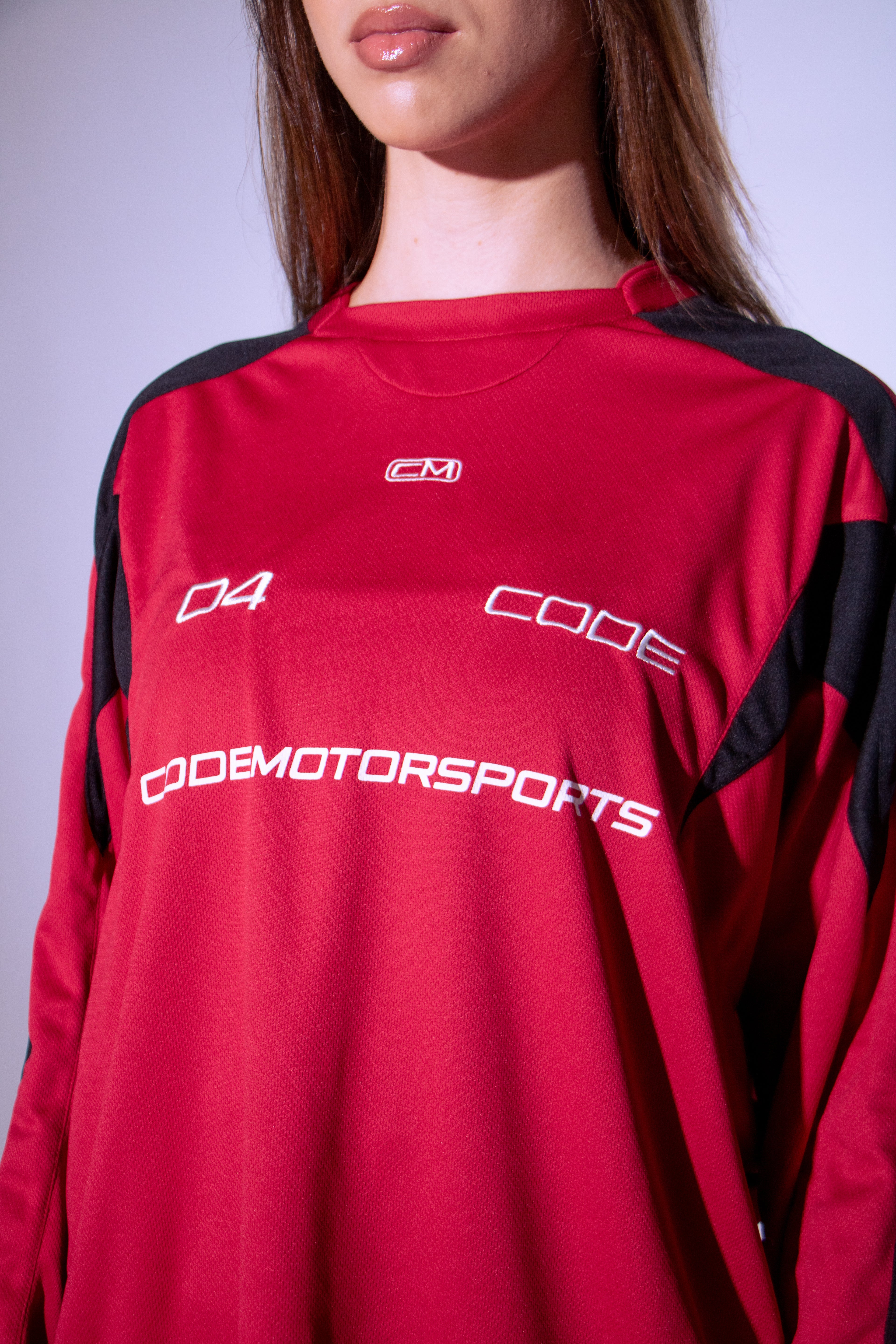CODE 04 PANELED JERSEY RED