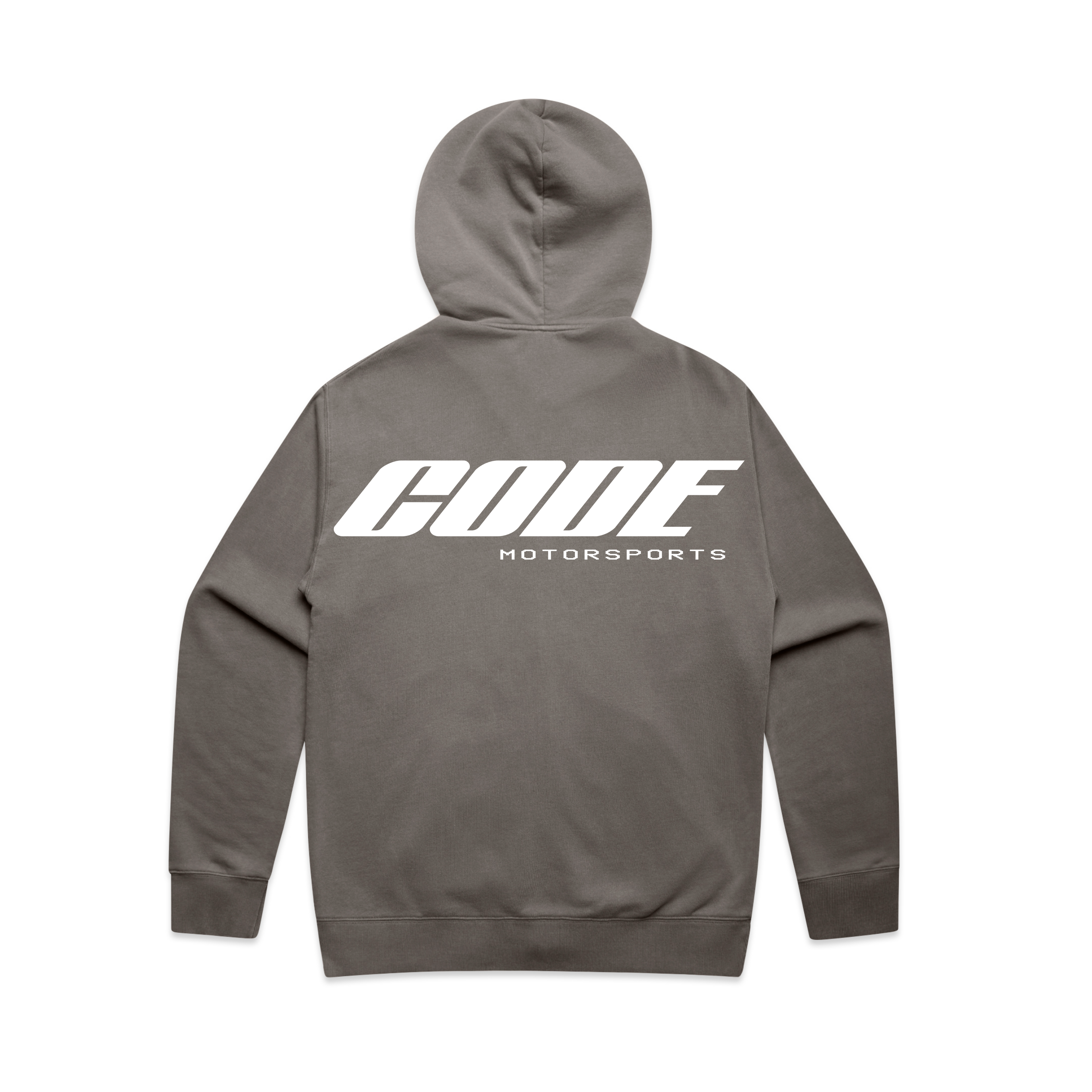 “CODE 01” MID-WEIGHT FULL ZIP HOODIE - FADED BROWN