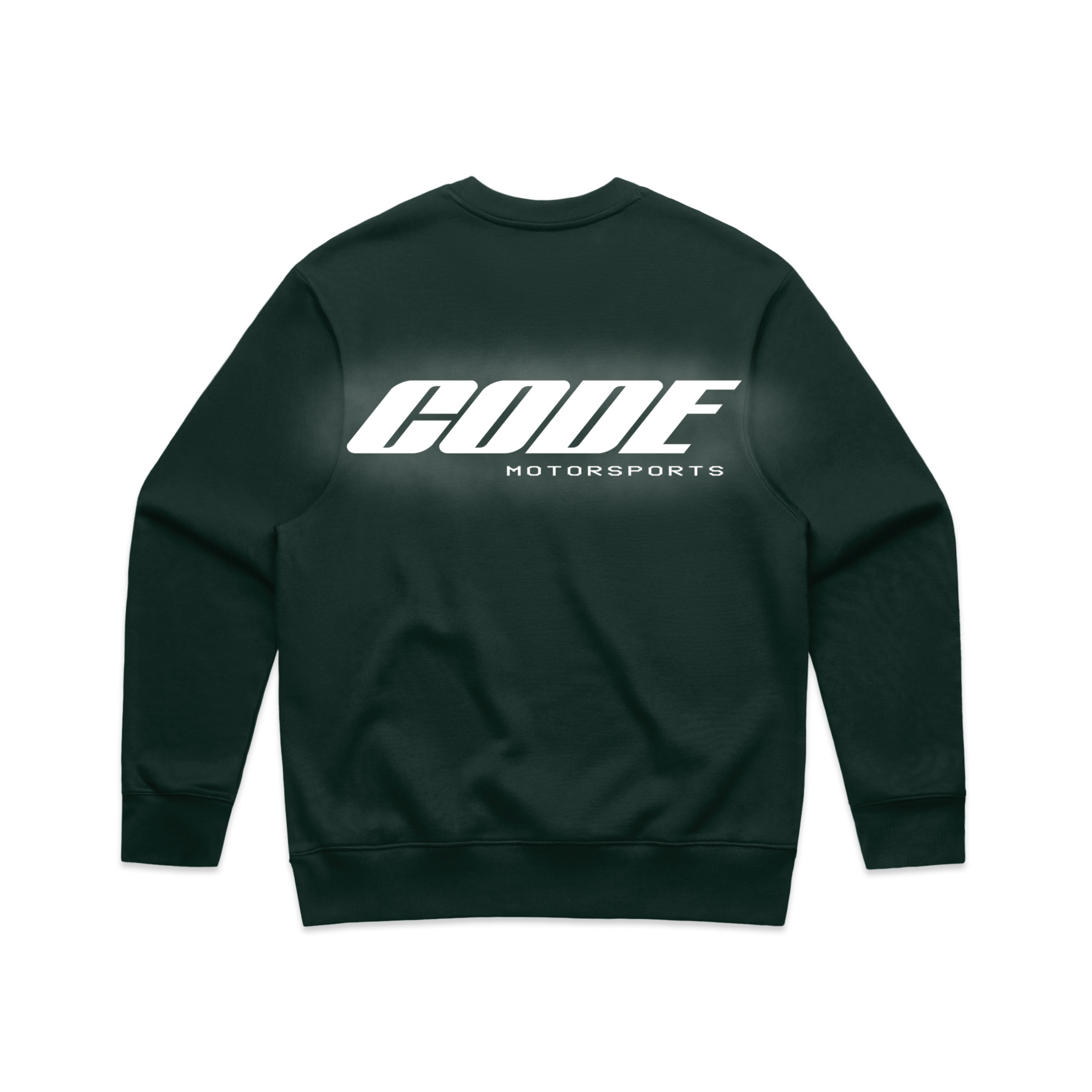 "CODE 01" CREW NECK, FOREST GREEN REFLECTIVE