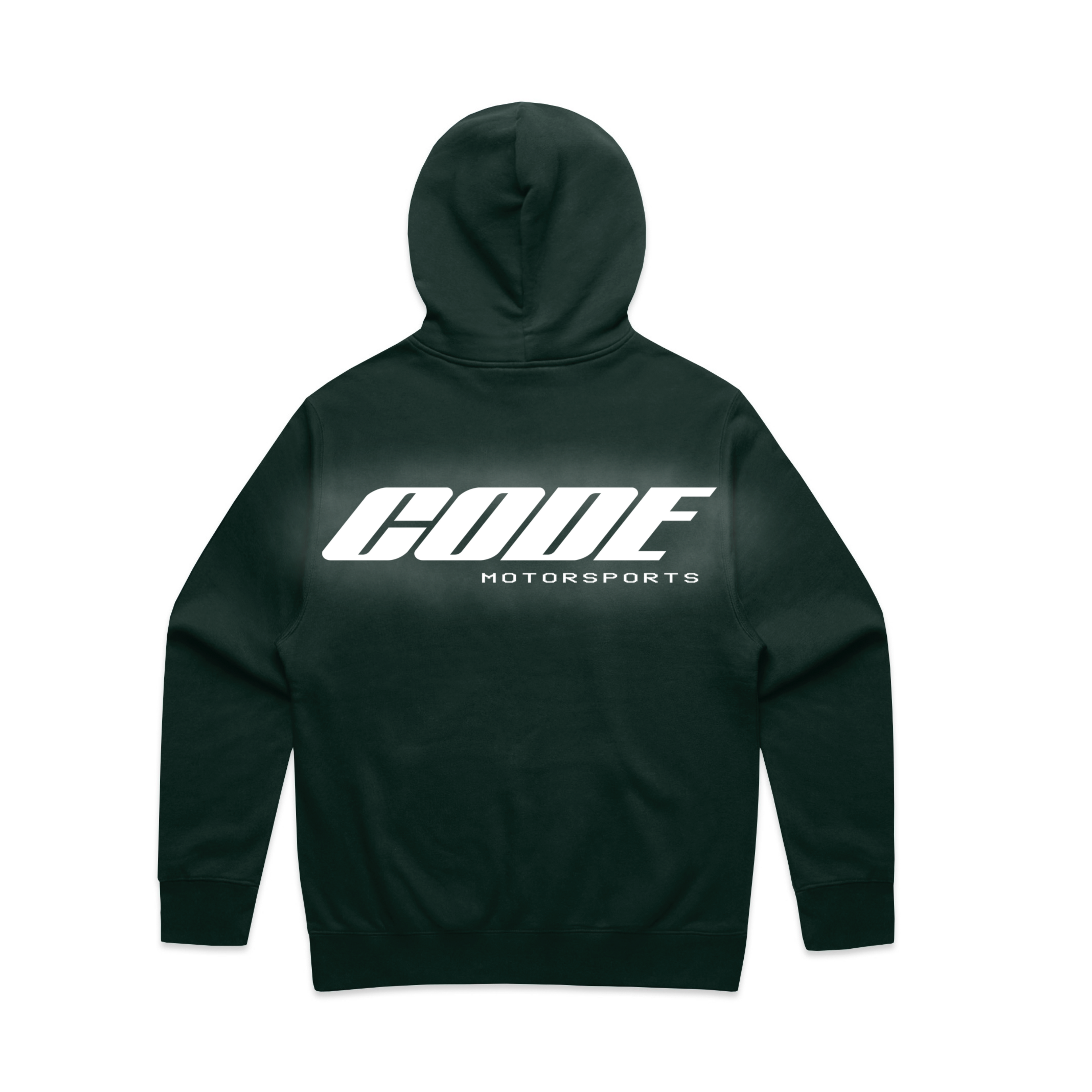 "CODE 01" HOODIE, FOREST GREEN REFLECTIVE