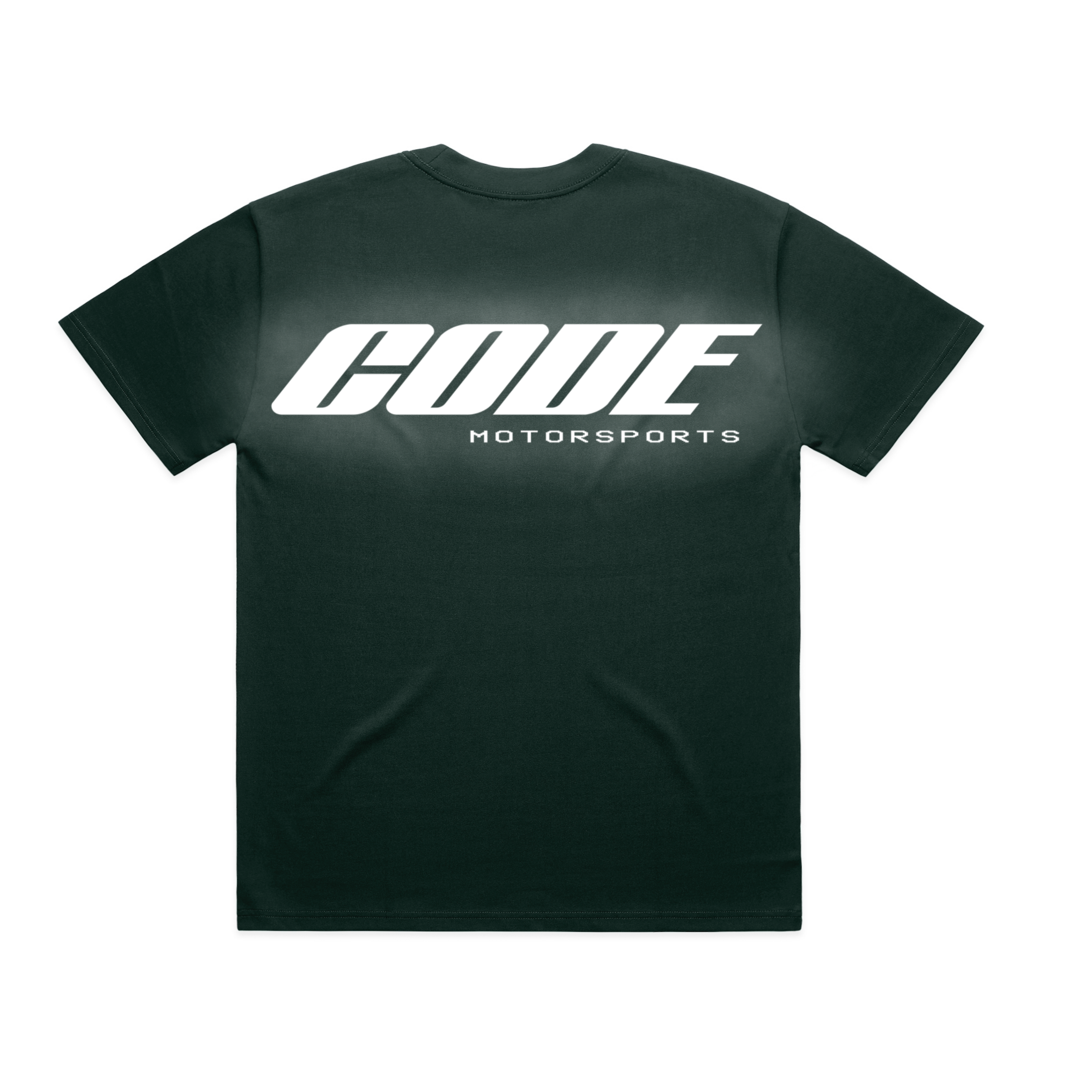"CODE 01" OVERSIZED T-SHIRT, FOREST GREEN REFLECTIVE
